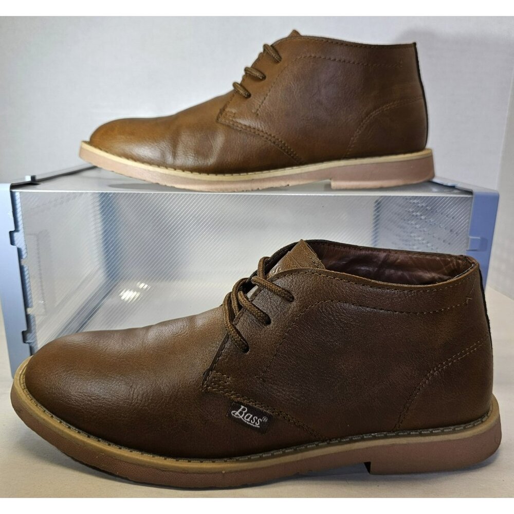 GH Bass Men's Brown Sonoma Wax Chukka Casual Lace-Up Ankle Boots Size 8.5